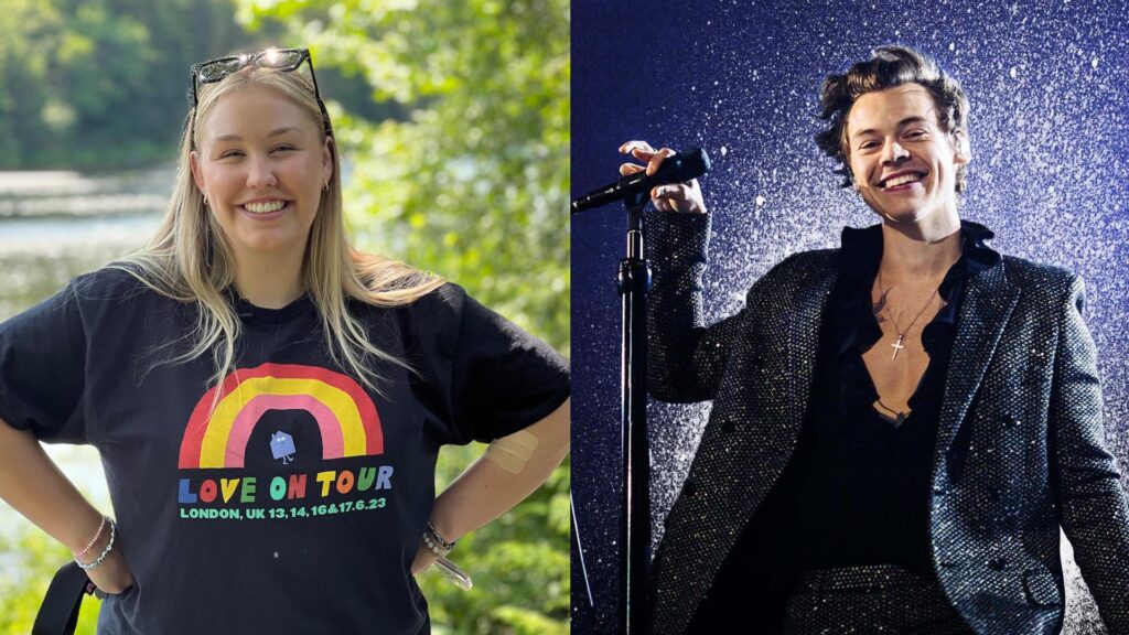 Harry Styles fan ties up his concerts with the phrase